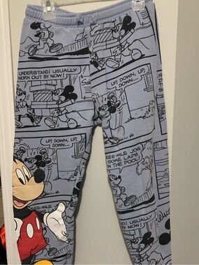Zara joggers. Mickey Mouse graphics